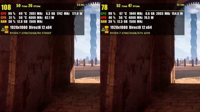 RX 5700XT VS GTX 1070