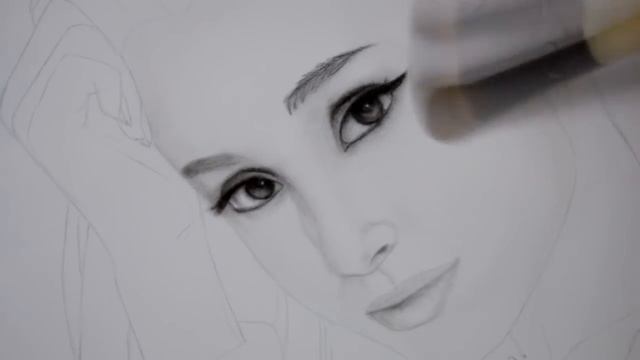 How to Draw Using Charcoal Tutorial | Dry Brush Technique Ariana Grande Philippines смотреть онлайн