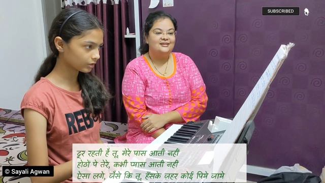 jamming on casio keyboard with Swarali | yeh sham mastani смотреть онлайн