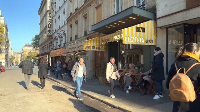Paris France, Walking tour around Montparnasse - November 12, 2022, [4K HDR] смотреть онлайн