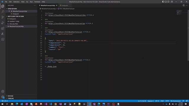Make REST calls from Visual Studio Code | REST extension for VS Code | REST | Visual Studio Code смотреть онлайн