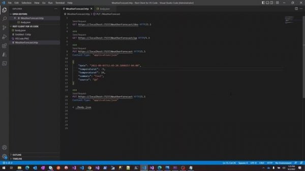 Make REST calls from Visual Studio Code | REST extension for VS Code | REST | Visual Studio Code