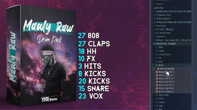 Fl Studio Free Drum kit Download | Maaly raw Trap drum kit 2022 смотреть онлайн
