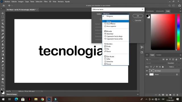 Como hacer tu texto forma BANDERA (PHOTOSHOP) смотреть онлайн