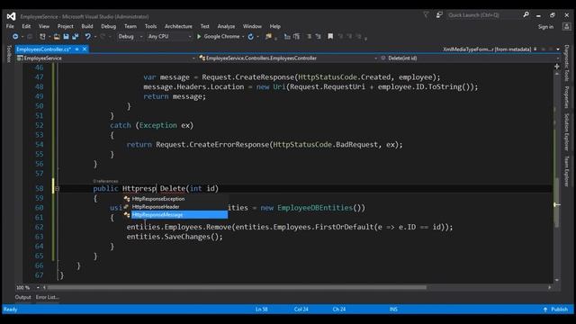Implementing Delete method in ASP NET Web API смотреть онлайн