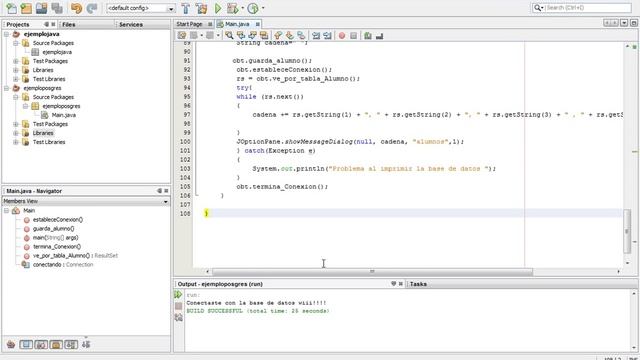 conexión de java con postgreSQL смотреть онлайн