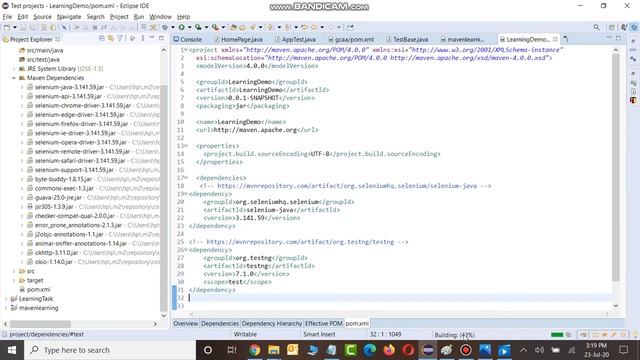 02 How to create maven project for POM - Automation Testing learning смотреть онлайн