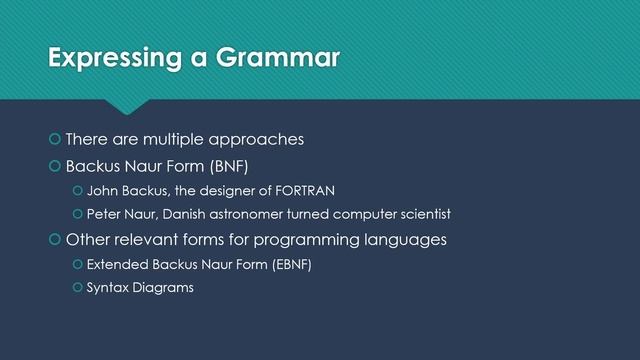 Introduction to Grammars and BNF смотреть онлайн