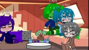 24 часа челендж клоны в одной комнате/13 карт, gacha club/вару, зонтя, пик, куро/варузонт, пикокуро