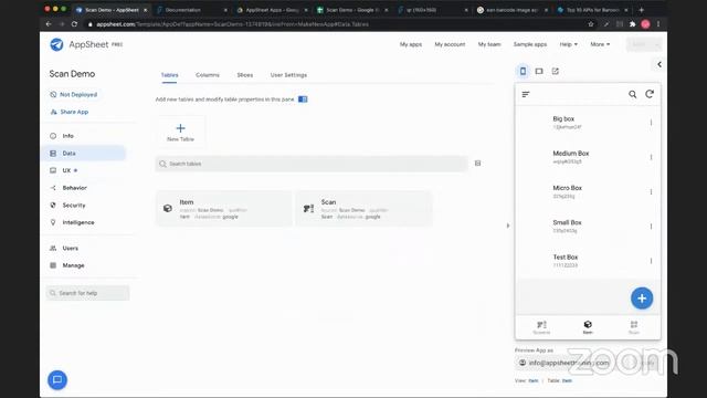 Barcode Scanners - AppSheet