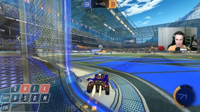 ДЕНЬ 4: Калибровка в 2v2 (Старт: чемп 1) | Рокет Лига на Клавиатуре | Rocket League смотреть онлайн