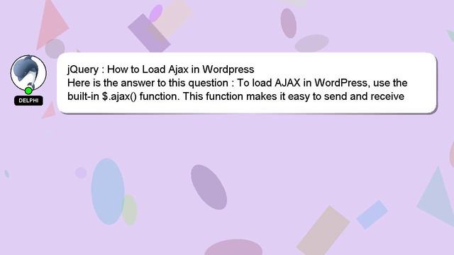 jQuery : How to Load Ajax in Wordpress смотреть онлайн
