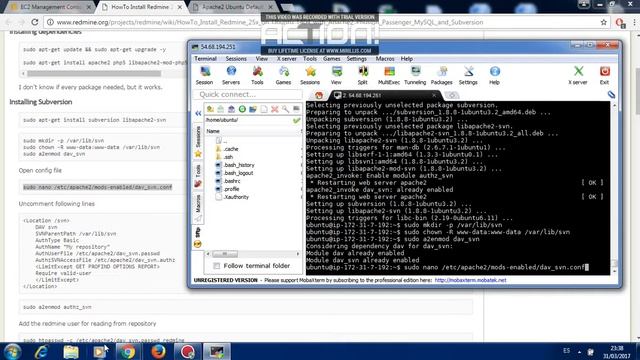 vídeo instalación de Redmine смотреть онлайн