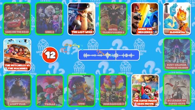 Guess The Movie By Song | Netflix Puss in Boots, Super Mario Bros, Sonic, spider Man , Elemental.#3 смотреть онлайн