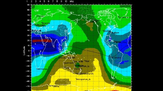 Global Ionospheric foF2 Map June 28 - 30 2012 смотреть онлайн
