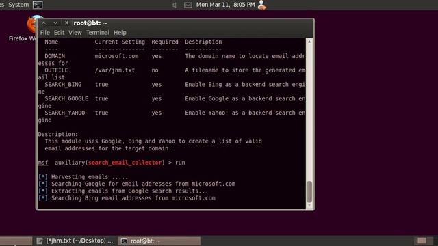 Metasploit : Collecting Emails With Backtrack 5 R3 смотреть онлайн