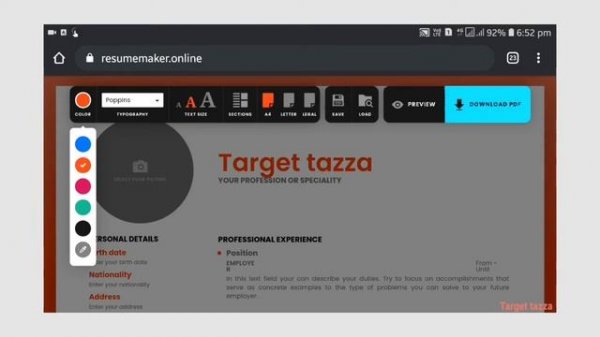 Quick resume maker for free/ How to make resume free online||Best resume builder and download