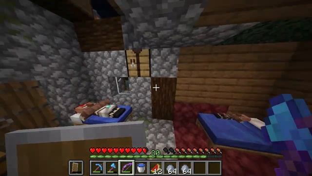 Minecraft выживание ДОБЫВАНИЕ ДЕРЕВА И ПРОКАЧКА ЖИТЕЛЕЙ смотреть онлайн