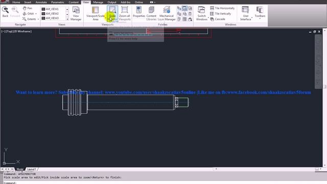 Autocad Mechanical Tutorial|Drawing Sheets in Model Space|Determine Scale Overrides|Detail ISO смотреть онлайн