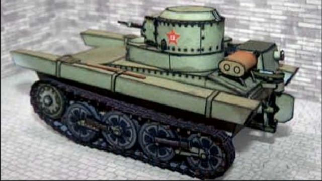 Опытный плавающий танк Т-33 Селезень, СССР, 1932 год смотреть онлайн