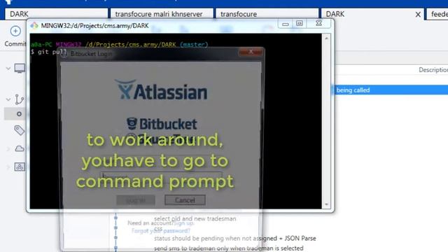 Sourcetree Can't push or pull but as a work around command prompt can смотреть онлайн