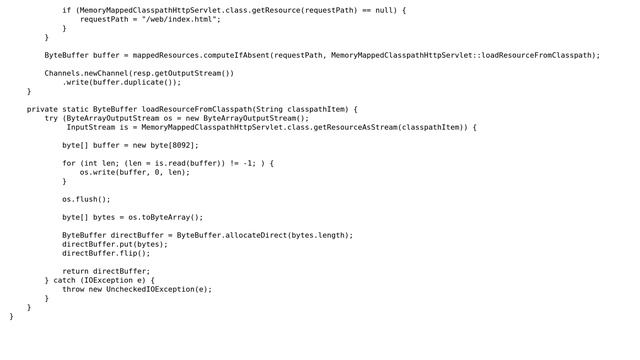 Memory mapped classpath HttpServlet смотреть онлайн