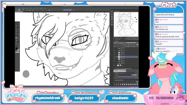 Pinky Streams: Art [Tabaxi Portrait] смотреть онлайн