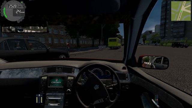 Toyota Crown GRS180 - City Car Driving | Day and Night Drive | Thrustmaster T248 смотреть онлайн