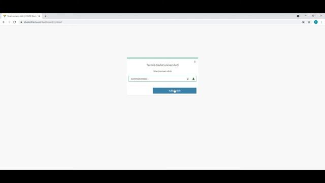 Hemis Student Axborot Tizimida Shartnomani Elektron Olish.