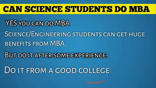 MBA for Science students смотреть онлайн