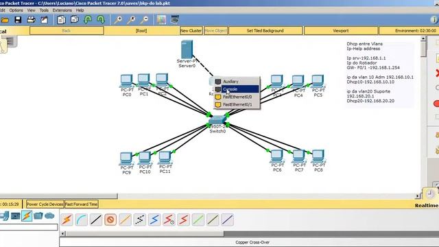 Packet Tracer da CISCO DHCP entre vlans IP Helper Address Com Cisco Simulador смотреть онлайн