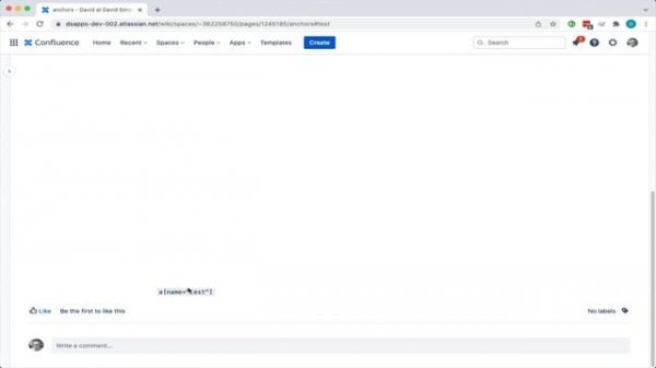Confluence Cloud - Using anchors to link within pages