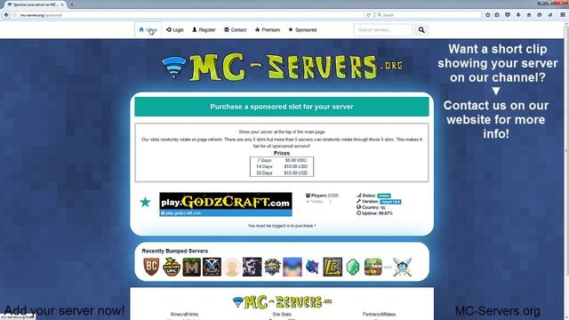 Minecraft Server List - MC-Servers (Join now!) смотреть онлайн