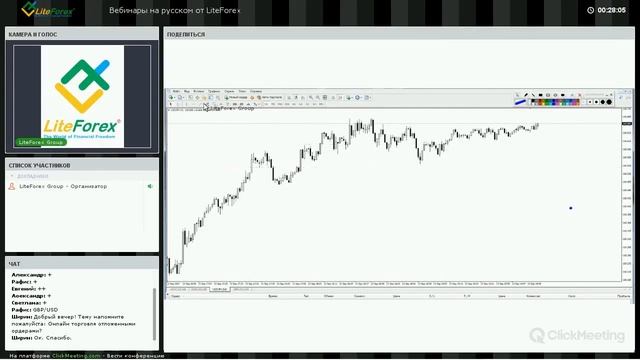 Онлайн торговля на Forex (Вебинар Форекс от LiteForex)
