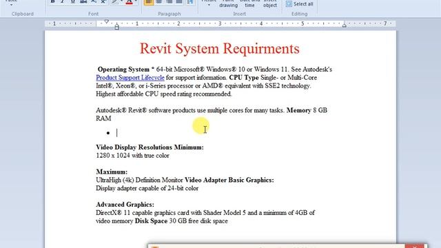 Revit System Requirements Lecture No 2 смотреть онлайн