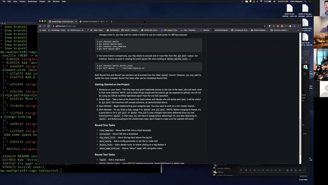 W8D1: Git Workshop Part 2 w/ Chris Walquist (1 of 2) смотреть онлайн