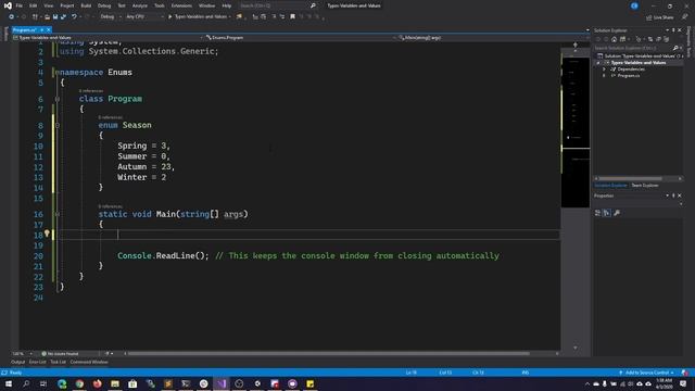 Learning C# - Enums смотреть онлайн
