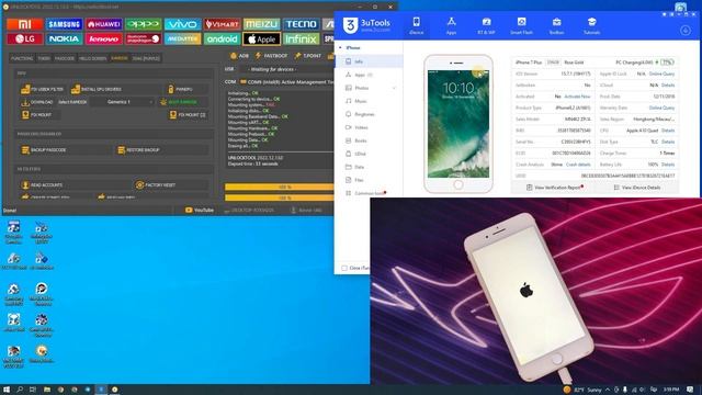 iPhone 7 Plus iOS 15.x Passcode is disabled bypass iCloud by UNLOCKTOOL смотреть онлайн