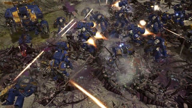Ultramarines vs Hive Fleet Leviathan / 4th Tyrannic War - Dawn of War: Unification Mod смотреть онлайн