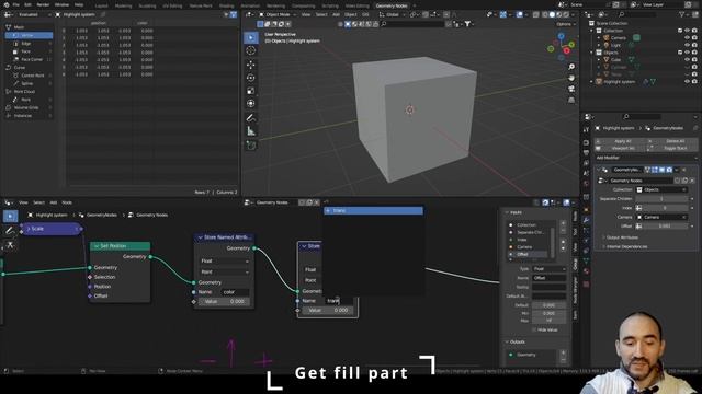 Procedural Highlight System in Geometry nodes - Blender tutorial ENG смотреть онлайн