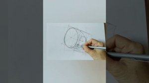 Рисуем лежачую кружку.