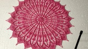 АЖУРНАЯ, РЕЛЬЕФНАЯ САЛФЕТКА крючком 1часть. (1-21ряды) Подробное видео для начинающих.