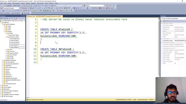 SQL Server'da Local ve Global Sanal Tablolar Arasındaki Fark смотреть онлайн