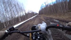 Трицикл SR-32 Light Pro на весенней охоте