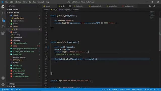 Url Shortener Web App Made With Node.js,express.js and mongoDB.Part-2 смотреть онлайн