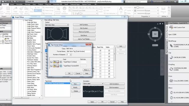 AutoCAD P&ID 2014 Custom Valve Tag Creation смотреть онлайн