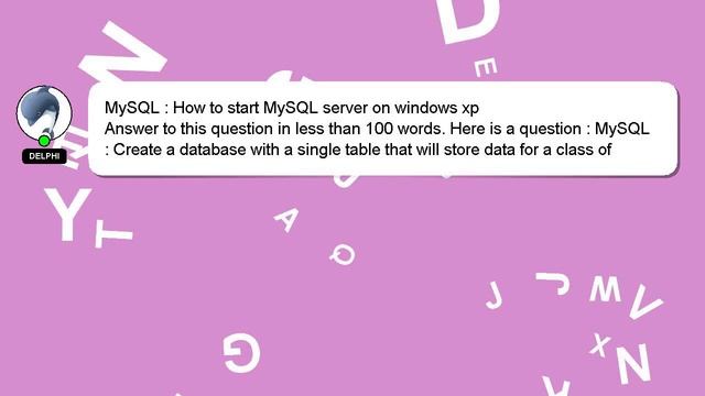 MySQL : How to start MySQL server on windows xp смотреть онлайн