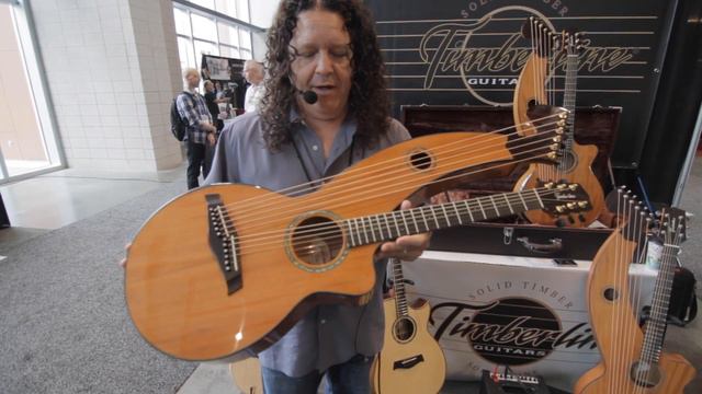 New Parlor-Size Harp Guitar from Timberline Guitars at Summer NAMM 2019 смотреть онлайн