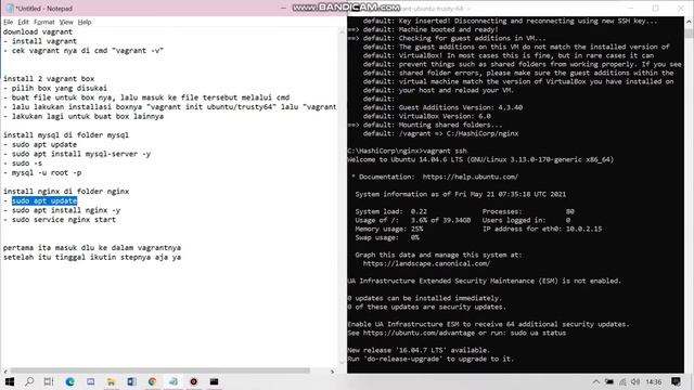 TUTORIAL INSTALL NGINX DAN MYSQL DI VAGRANT смотреть онлайн