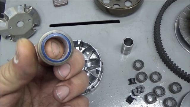 Maxsym 400 Состояние вариатора 20200 км